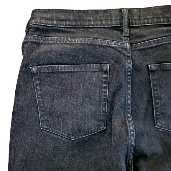 Everlane The High Rise Skinny Ankle Jean Womens Size 32 Regular Black Denim - Picture 4 of 6
